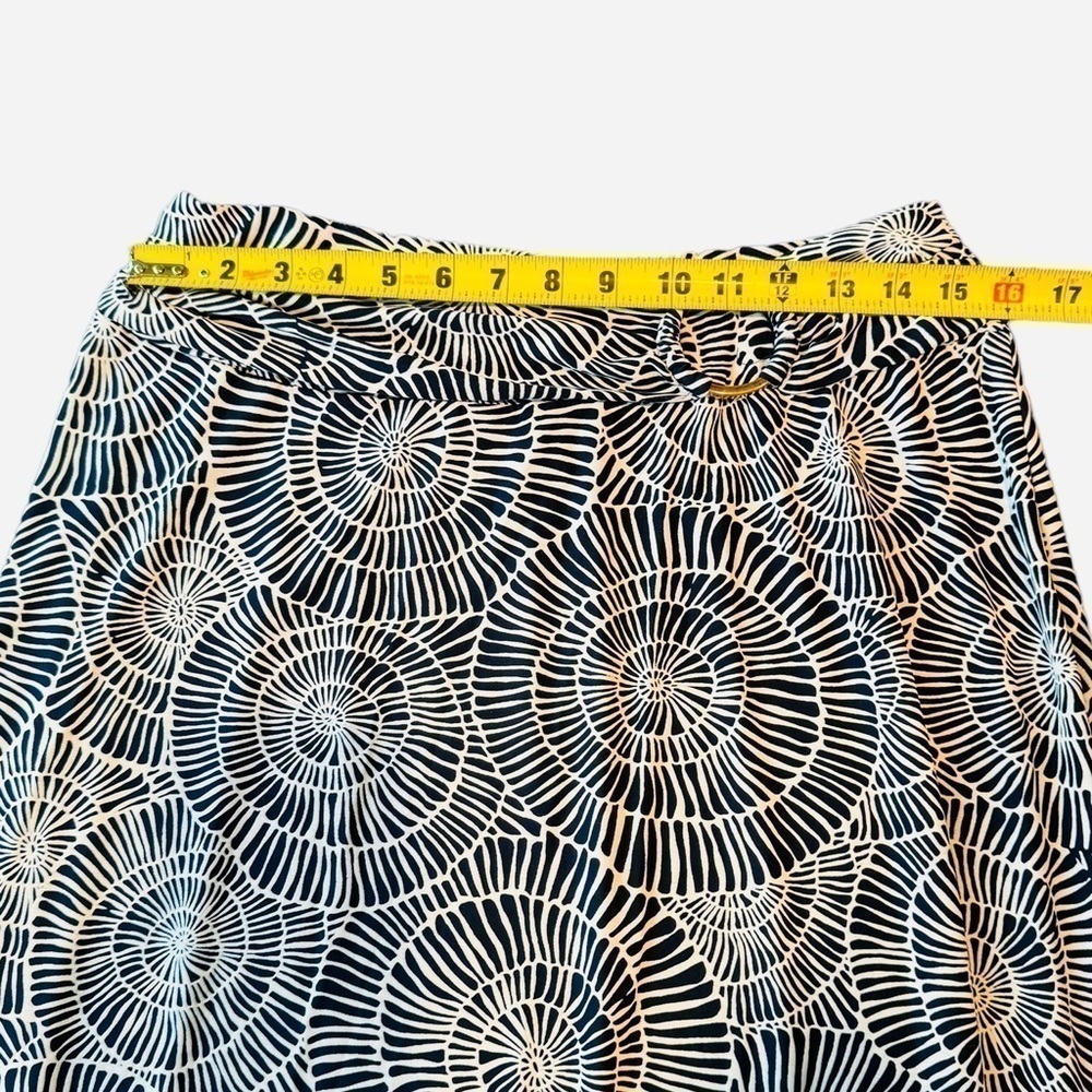 Robert Louis Maxi Skirt Navy Blue and White Womens Size XL Elastic Waist - Picture 5 of 7